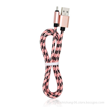 Micro USB Cable, 1M 2M 3M Android Nylon Braided USB Cable Fast Charger Charging Cable for Samsung